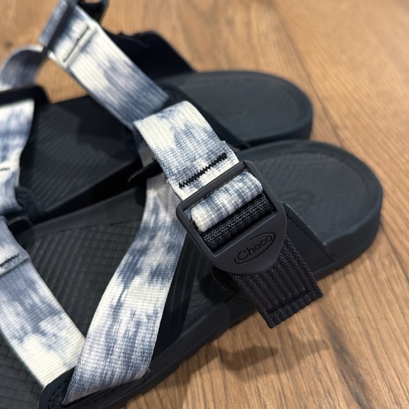 Chaco Women’s Lowdown Slidesandal Faded Blue Fog Tie-Dye Straps Size 7 - Picture 3 of 8